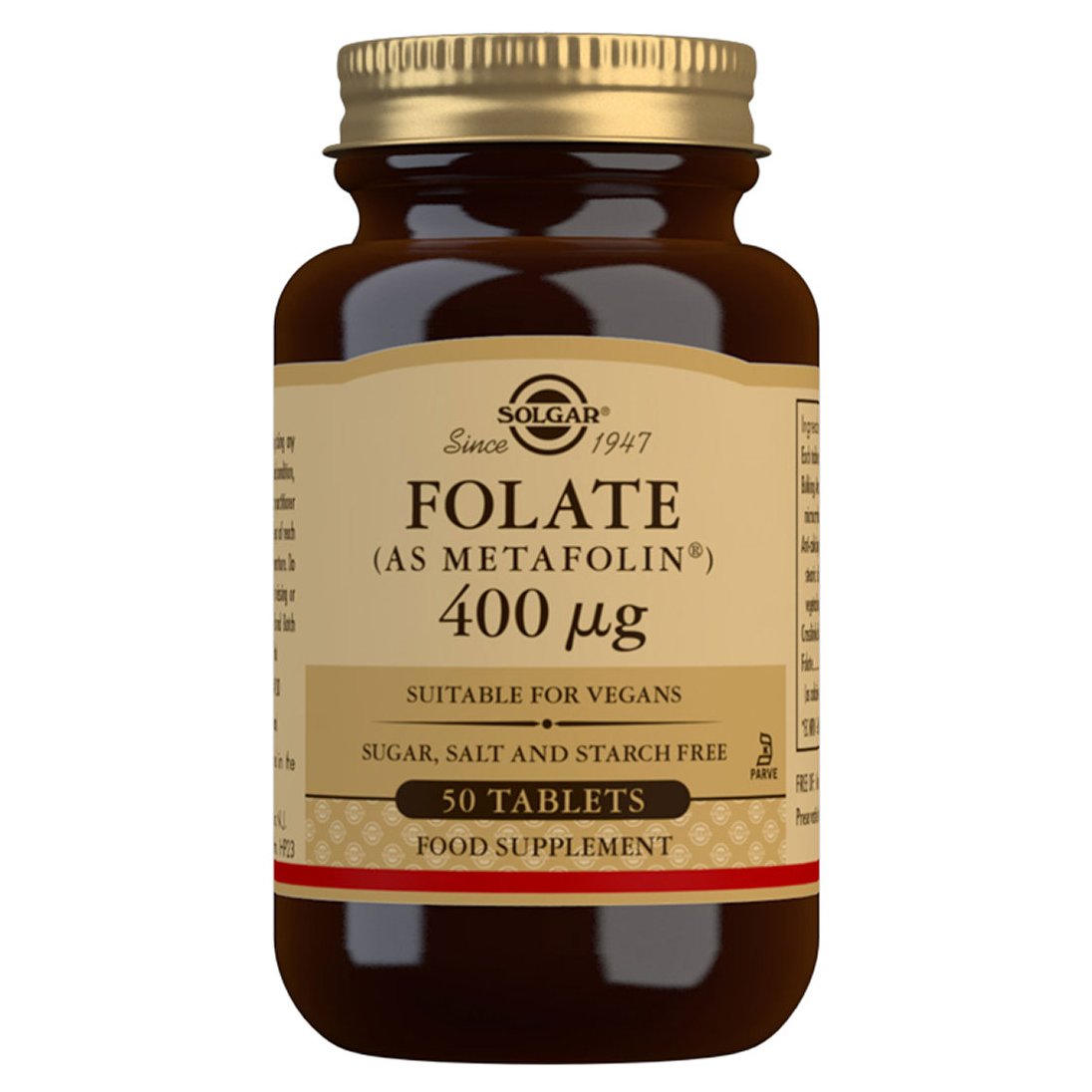 Solgar Folate 400mcg (as Metafolin) Φολικό Οξύ 50 tabs