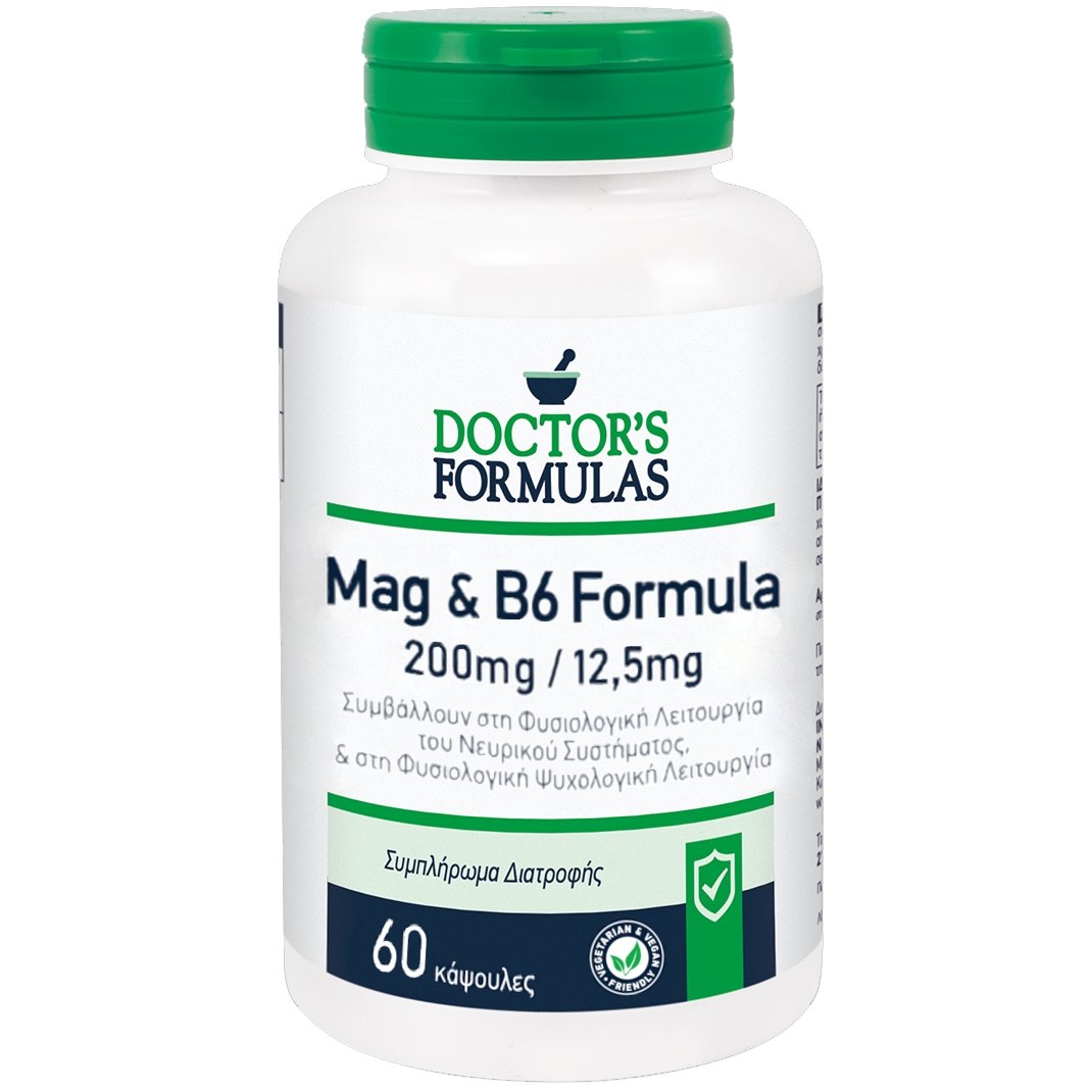 Doctor’s Formulas Mag 200mg & B6 12,5mg Formula 60 caps
