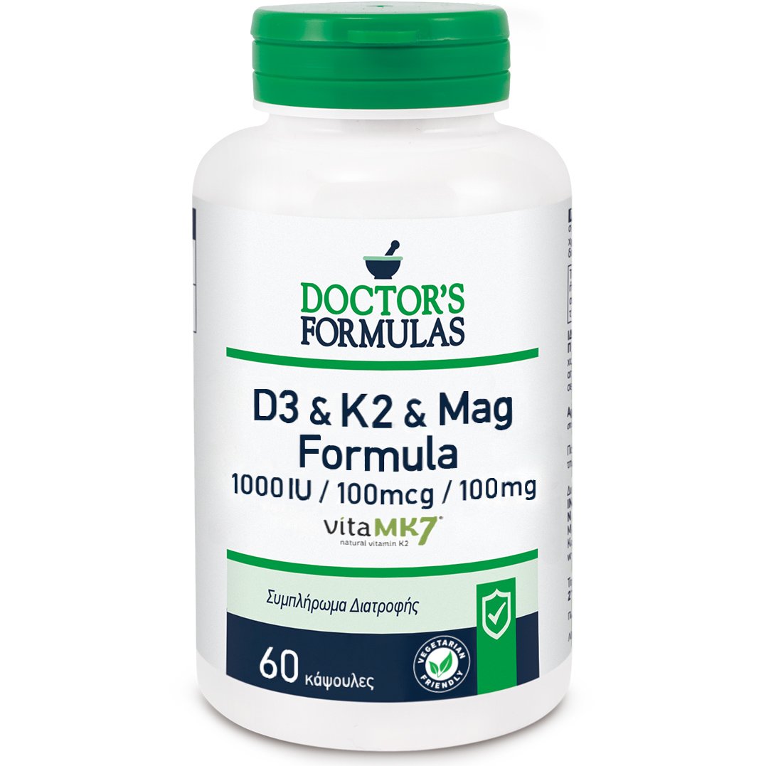 Doctor’s Formula D3 & K2 & Mag Formula 1000IU,100mcg,100mg 60 caps