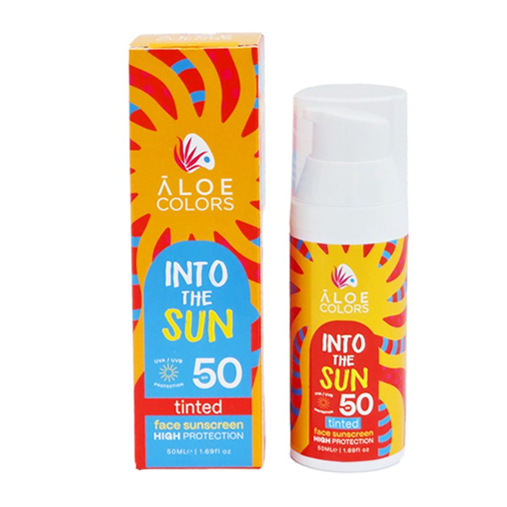 Aloe Colors Into the Sun Tinted Face Sunscreen Spf50, 50ml | Pharm24.gr