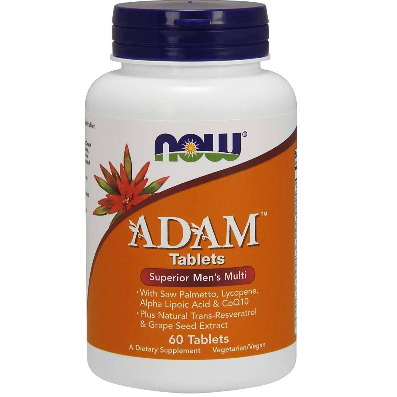 Now Foods Adam™ Men’s Multiple Vitamin Πολυβιταμινούχος Φόρμουλα Ειδικά Σχεδιασμένη για τον Άνδρα 60tabs