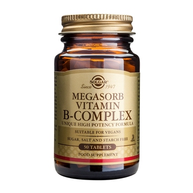 Solgar Megasorb B Complex ‘50’ 50 tabs