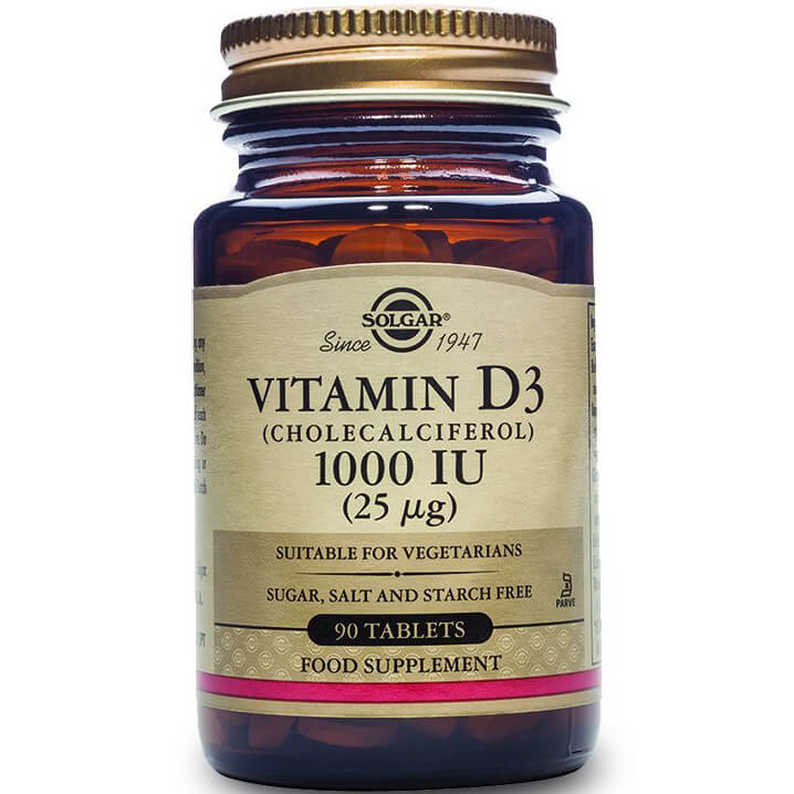 Solgar Vitamin D3 tabs – 1000 iu 90 tabs